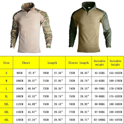 Shirt Men Sale Long Camo Tactic Paintball Tops - Shirt - Han WIld - Mad Fly Essentials