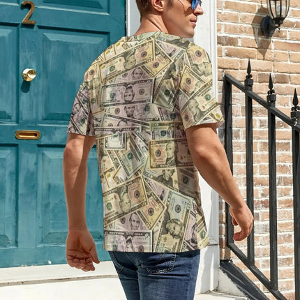 Shirt Men USD Dollar Money Graphic Funny Tees - Shirt - Funny Tees - Mad Fly Essentials