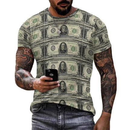 Shirt Men USD Dollar Money Graphic Funny Tees - Shirt - Funny Tees - Mad Fly Essentials