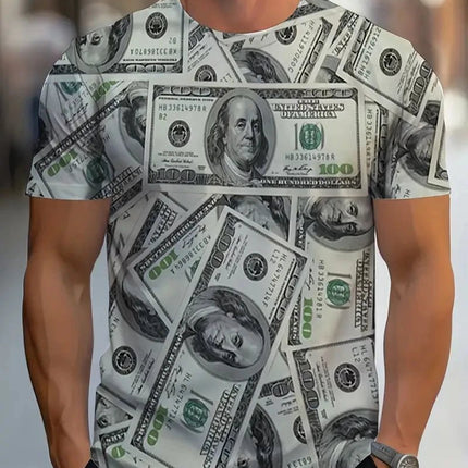 Shirt Men USD Dollar Money Graphic Funny Tees - Shirt - Funny Tees - Mad Fly Essentials
