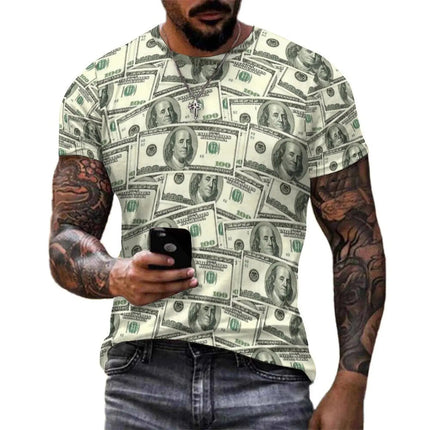 Shirt Men USD Dollar Money Graphic Funny Tees - Shirt - Funny Tees - Mad Fly Essentials