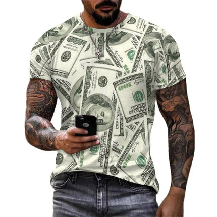 Shirt Men USD Dollar Money Graphic Funny Tees - Shirt - Funny Tees - Mad Fly Essentials