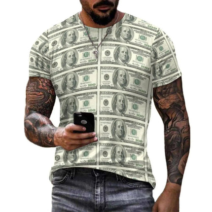Shirt Men USD Dollar Money Graphic Funny Tees - Shirt - Funny Tees - Mad Fly Essentials