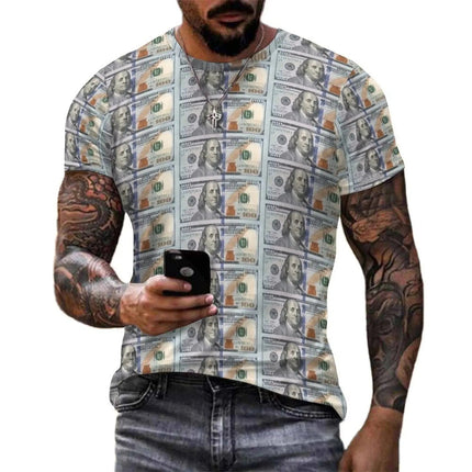 Shirt Men USD Dollar Money Graphic Funny Tees - Shirt - Funny Tees - Mad Fly Essentials