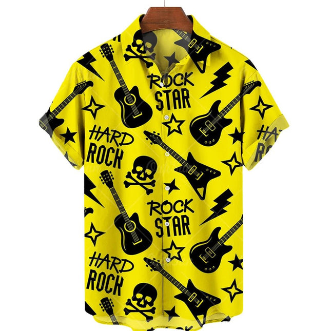 Shirt Rockstar Music Guitar Saxophone Beach Party Tee - Shirt - TrendSetter - Mad Fly Essentials