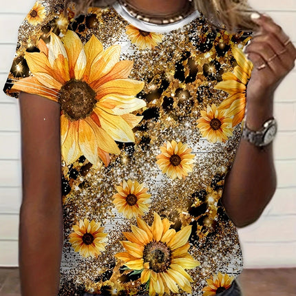 Shirt Women Bohemian Fashion Floral O-Neck Short Shirt - Shirt - Dream Girl - Mad Fly Essentials