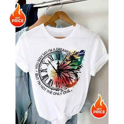 Shirt Women Butterfly Dragonfly 90s Graphic Tee - Shirt - UOSU - Mad Fly Essentials