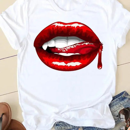 Shirt Women Short Summer Funny Graphic Tee - Shirt - UOSU - Mad Fly Essentials