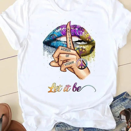Shirt Women Short Summer Funny Graphic Tee - Shirt - UOSU - Mad Fly Essentials