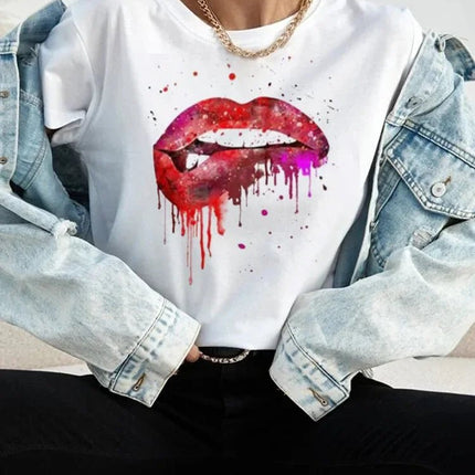 Shirt Women Short Summer Funny Graphic Tee - Shirt - UOSU - Mad Fly Essentials