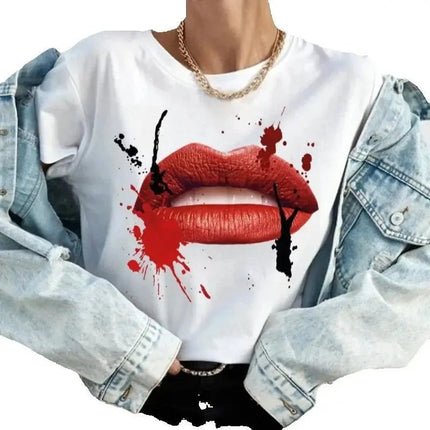 Shirt Women Short Summer Funny Graphic Tee - Shirt - UOSU - Mad Fly Essentials