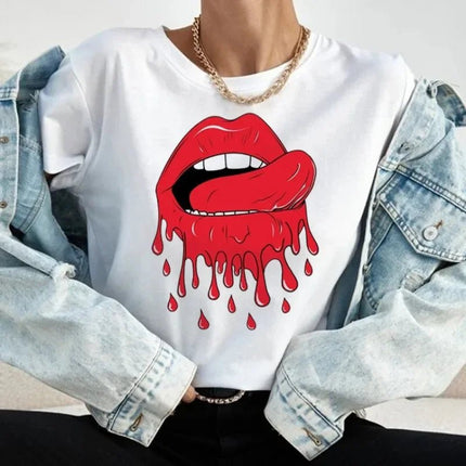 Shirt Women Short Summer Funny Graphic Tee - Shirt - UOSU - Mad Fly Essentials