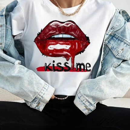 Shirt Women Short Summer Funny Graphic Tee - Shirt - UOSU - Mad Fly Essentials