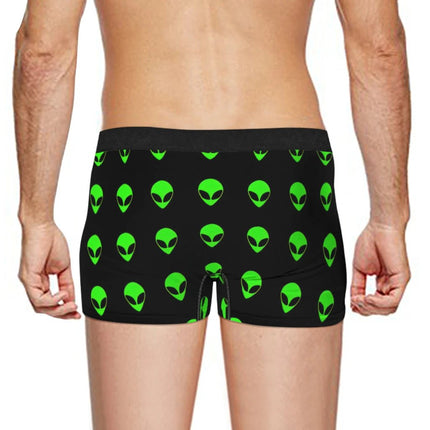 Shorts Alien Head Pattern UFO Homewear Boxers - Shorts - Ladiguard - Mad Fly Essentials