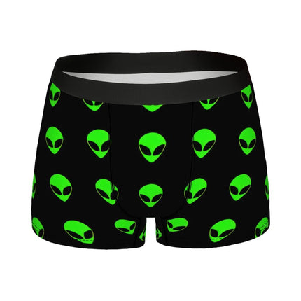 Shorts Alien Head Pattern UFO Homewear Boxers - Shorts - Ladiguard - Mad Fly Essentials