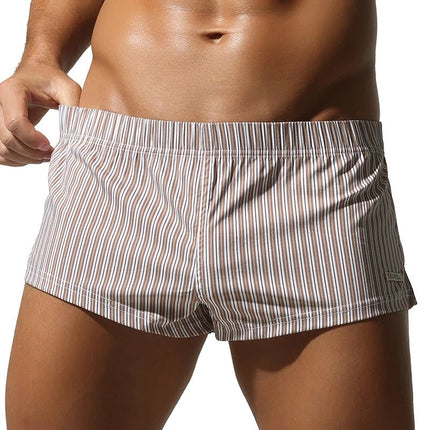 Shorts Men Arro Striped Loose Home Shorts Sleepwear - Shorts - CLEVER - MENMODE - Mad Fly Essentials