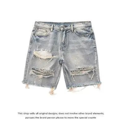 Shorts Men Ripped Design Straight Jeans Fashion - Shorts - Cavving - Mad Fly Essentials
