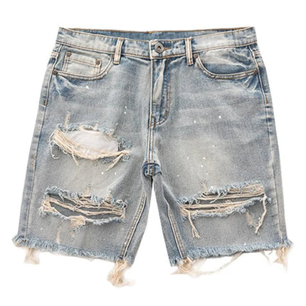 Shorts Men Ripped Design Straight Jeans Fashion - Shorts - Cavving - Mad Fly Essentials