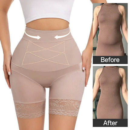Shorts Women Black Tummy-Control Shaper - Shorts - Vaslanda - Mad Fly Essentials