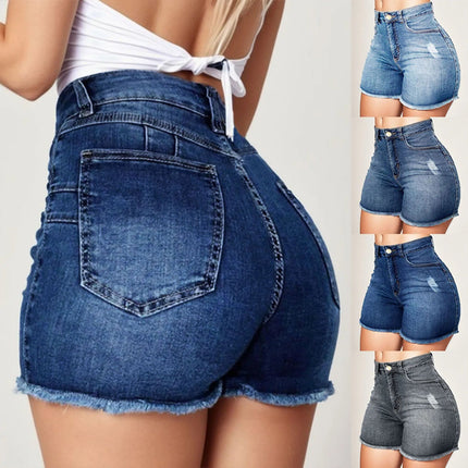 Shorts Women Slim High Waist Jean Shorts - Shorts - FCCEXIO - Mad Fly Essentials