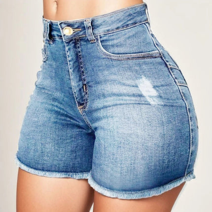 Shorts Women Slim High Waist Jean Shorts - Shorts - FCCEXIO - Mad Fly Essentials