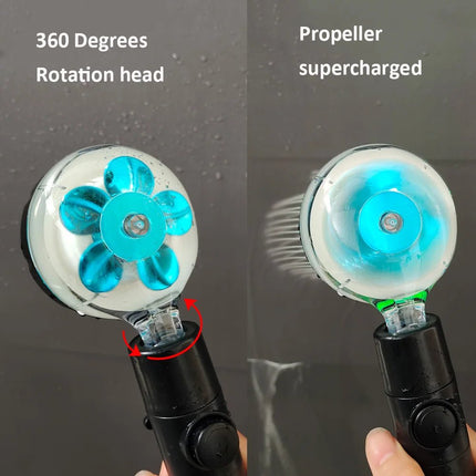 Shower Head LED Button Display Screen Handheld Temperature - Shower Head - Zloog - Mad Fly Essentials