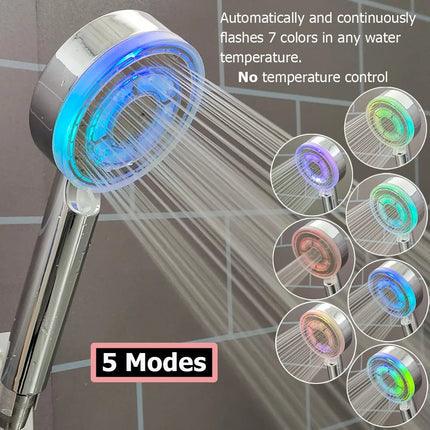 Shower Head LED Button Display Screen Handheld Temperature - Shower Head - Zloog - Mad Fly Essentials