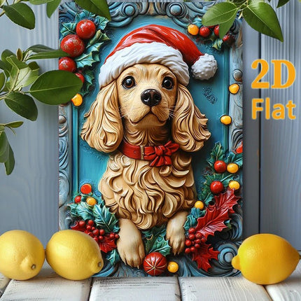 Sign Decor Festival Cocker Spaniel Tin Art Wall Sign Seasonal Decor - Sign Decor - eTya - Mad Fly Essentials