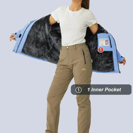 Ski Snowboard Thermal Fleece Winter Parka Women Outerwear - Outerwear - TACVASEN - Mad Fly Essentials