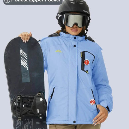 Ski Snowboard Thermal Fleece Winter Parka Women Outerwear - Outerwear - TACVASEN - Mad Fly Essentials