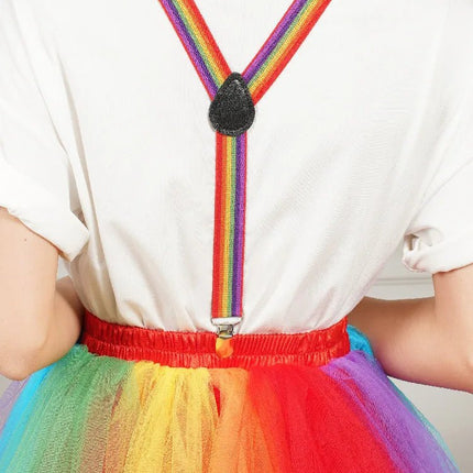 Skirt Women Layered Pleated Tulle Rainbow Skirt - Skirt - MACVARIL - Mad Fly Essentials