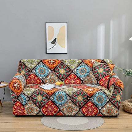 Slipcover 3D Floral Geometric Sofa Slip Covers - Slipcover - S - EMIGA - Mad Fly Essentials