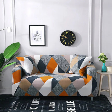 Slipcover 3D Floral Geometric Sofa Slip Covers - Slipcover - S - EMIGA - Mad Fly Essentials