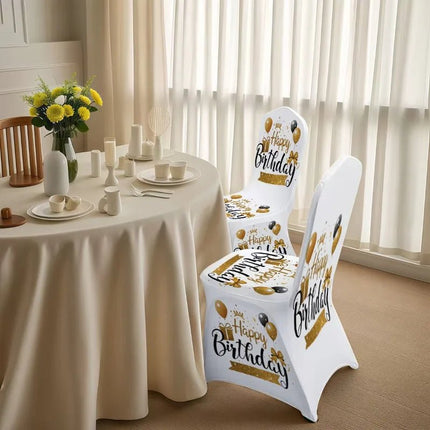 Slipcover Happy Birthday Chair Cover - Slipcover - LEVIVEI - Mad Fly Essentials