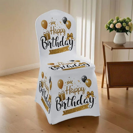 Slipcover Happy Birthday Chair Cover - Slipcover - LEVIVEI - Mad Fly Essentials