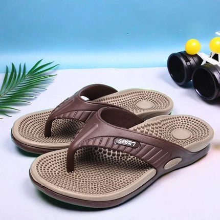 Slippers Men Summer Breathable Lightweight Footwear - Slippers - MoonBiffy - Mad Fly Essentials