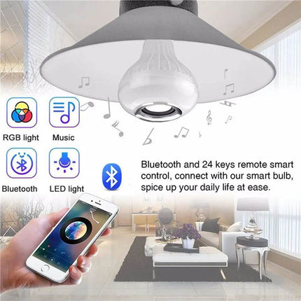 Smart 12W E27 Bluetooth Speaker Remote LED Bulb - LED Bulb - AVACOM - Mad Fly Essentials