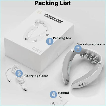 Smart Rechargeable Ice Roller Neck Massager - Massager - MERALL - Mad Fly Essentials