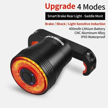 Smart Sense LED Waterproof Cycling Tailight Fitness Essentials - Fitness Essentials - ROCKBROS - Mad Fly Essentials