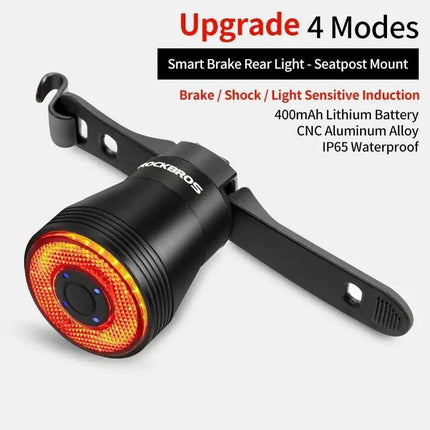 Smart Sense LED Waterproof Cycling Tailight Fitness Essentials - Fitness Essentials - ROCKBROS - Mad Fly Essentials