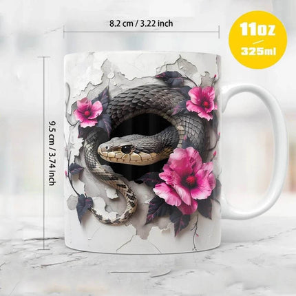 Snake King Animal 3D Coffee Mug - Mad Fly Essentials