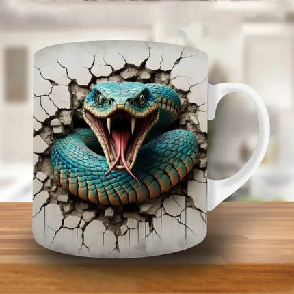 Snake King Animal 3D Coffee Mug - Mad Fly Essentials