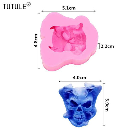Snake Skull Silicone Fondant Chocolate Mold Kitchen Gadget - Kitchen Gadget - Party Essentials - Mad Fly Essentials