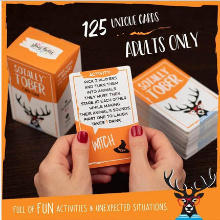 Socially Sotally Tober Drinking Card Party Game Gifts Decor - Gifts Decor - MoonBiffy - Mad Fly Essentials