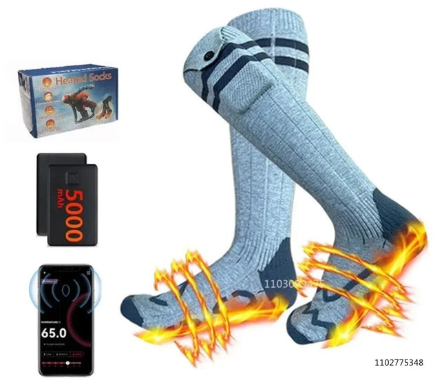 Socks 5000mAh Heated Adjustable Thermal Footwear - Socks - JUUMMP - Mad Fly Essentials