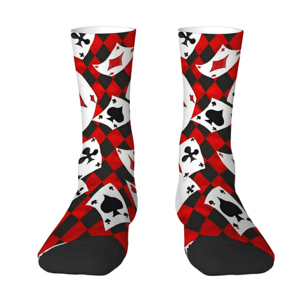 Socks Men 3D Playing Poker Card Crew Socks - Socks - TrendSetter - Mad Fly Essentials