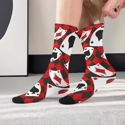 Socks Men 3D Playing Poker Card Crew Socks - Socks - TrendSetter - Mad Fly Essentials