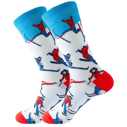 Socks Men Starry Night Van Gogh Retro Mid-Tube Socks - Socks - Smile Socks - Mad Fly Essentials
