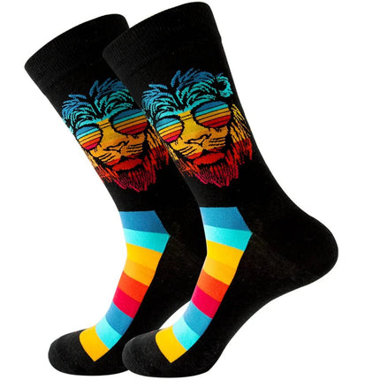Socks Men Starry Night Van Gogh Retro Mid-Tube Socks - Socks - Smile Socks - Mad Fly Essentials