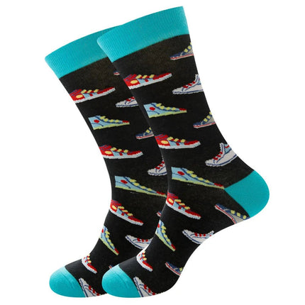 Socks Men Starry Night Van Gogh Retro Mid-Tube Socks - Socks - Smile Socks - Mad Fly Essentials